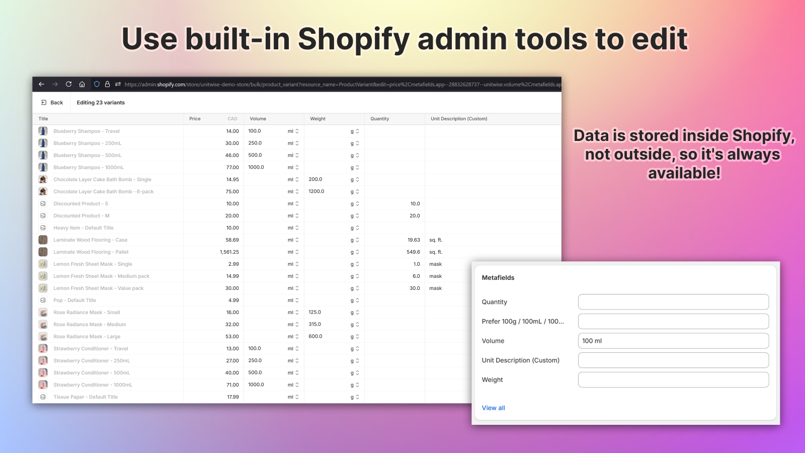 UnitWise app features